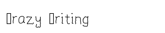 Crazy Writing