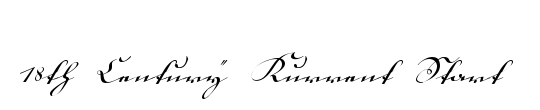 18th Century Kurrent Start