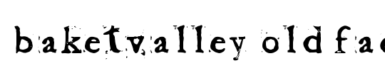 Baketvalley Old Face
