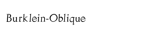 Burklein-Oblique