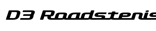 D3 Roadsterism Wide Italic
