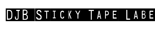 DJB Sticky Tape Labels