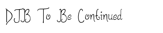 DJB To Be Continued