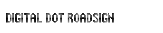 Digital Dot Roadsign