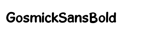 GosmickSans