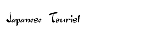 Japanese Tourist
