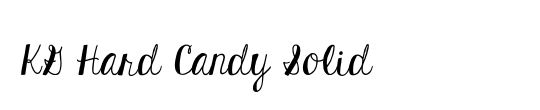 KG Hard Candy Solid