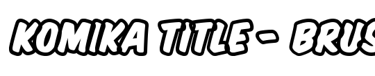 Komika Title - Brush