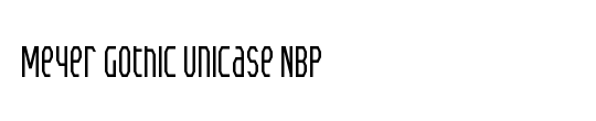 Meyer Gothic Unicase NBP