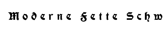 Moderne Fette Schwabacher UNZ1A