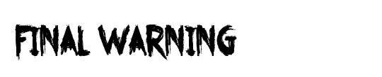 Final Warning