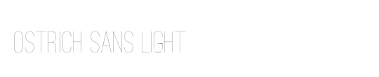 Ostrich Sans Light