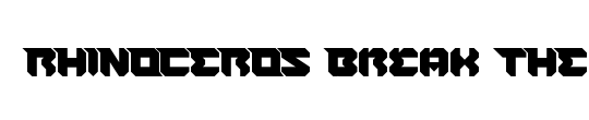 RHINOCEROS Break THE Wall
