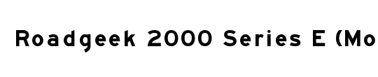 Roadgeek 2000 Series E (Modified)