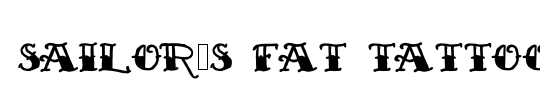Sailor's Fat Tattoo Script