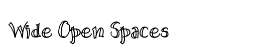 Wide Open Spaces