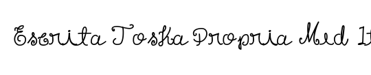 Escrita Toska Propria Med