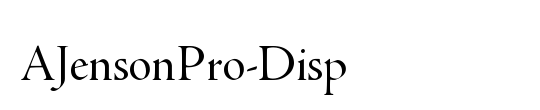 Adobe Jenson Pro Disp