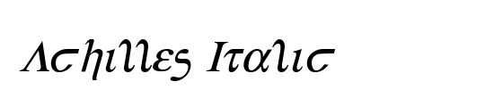 Achilles Italic