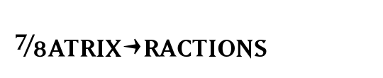 MatrixFractions