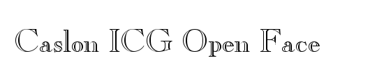 Caslon ICG