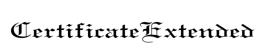 CertificateExtended