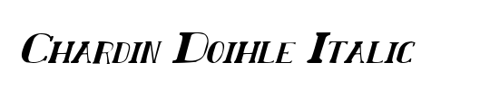 Chardin Doihle Italic