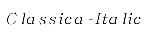 Classica-Italic
