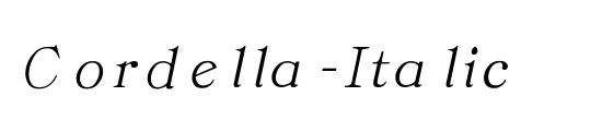 Cordella-Italic