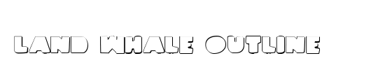 Land Whale Outline