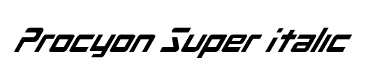 Procyon Super Italic