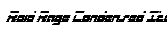 Roid Rage Condensed Italic