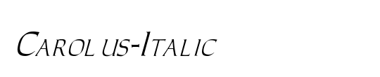 Carolus-Italic