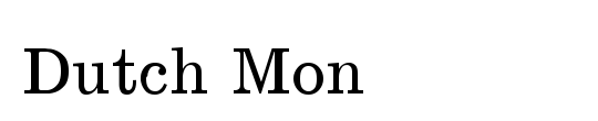 Dutch Mon