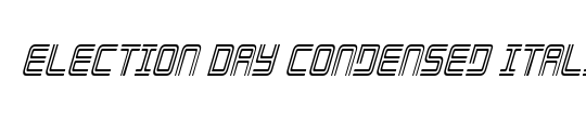 Election Day Condensed Italic