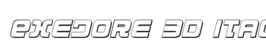 Exedore 3D Italic