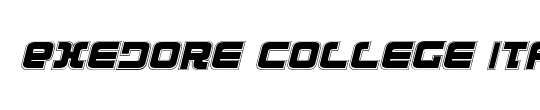 Exedore College Italic