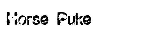 Horse Puke