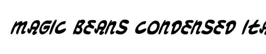 Magic Beans Condensed Italic
