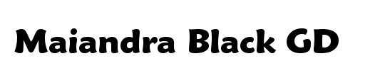 Maiandra Blk GD