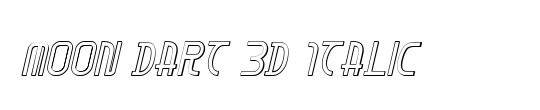 Moon Dart 3D Italic
