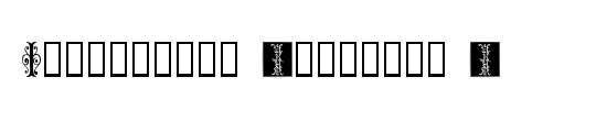 Ornamental Initials I