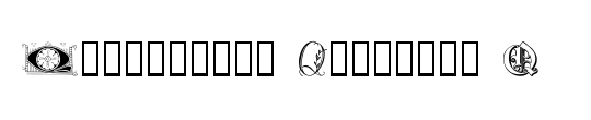 Ornamental Initials Q
