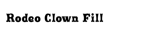 Rodeo Clown Fill