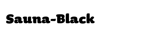 Sauna-Black