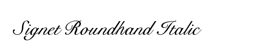 Signet Roundhand