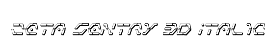 Zeta Sentry 3D Italic