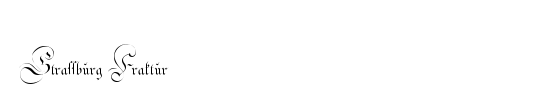 Strassburg Fraktur