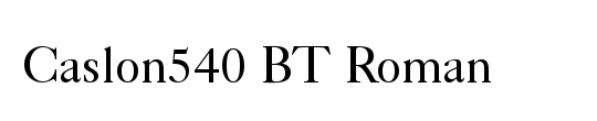 Caslon540 BT