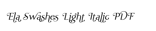 Ela Swashes Light